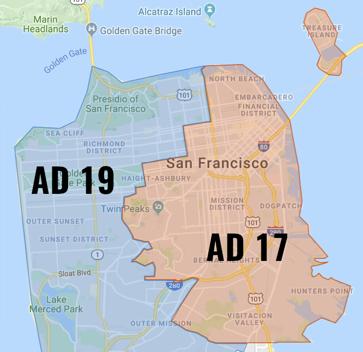San Francisco Assembly Districts