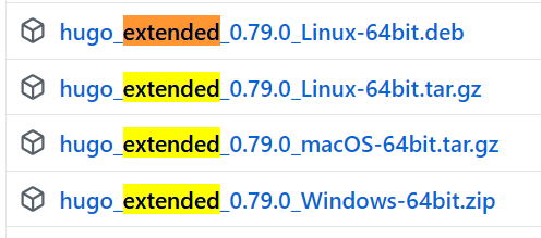 Install hugo extended